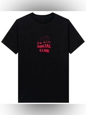 Anti Social Social Club A Fire Inside Pink Flame Tee